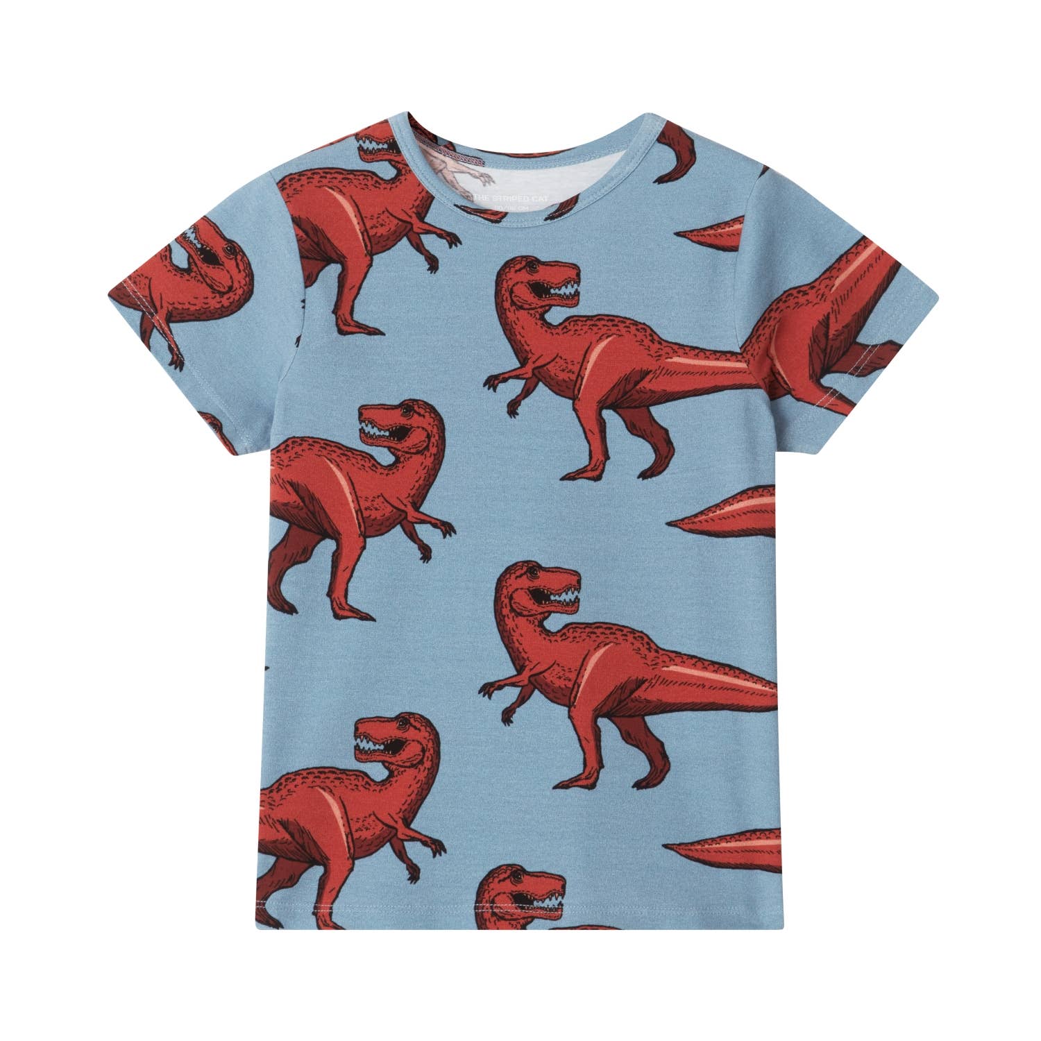Juno SS T-shirt dino AOP - Wild Child Hat CoThe Striped Cat