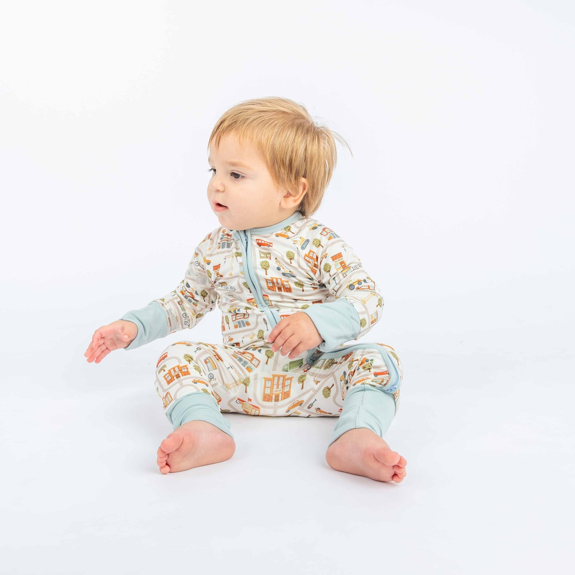 Let's Go! Bamboo Convertible Baby Pajamas - Wild Child Hat CoEmerson and Friends