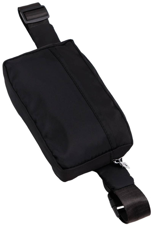 Minimal Matte Black Belt Bum Fanny Pack - Wild Child Hat CoCap Zone