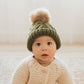 Mossy Pop Pom Pom Beanie Hat Baby & Kids SALE - Wild Child Hat CoHuggalugs