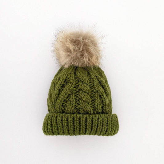 Mossy Pop Pom Pom Beanie Hat Baby & Kids SALE - Wild Child Hat CoHuggalugs