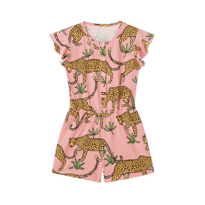 Nikita playsuit tropical leopard - Wild Child Hat CoThe Striped Cat