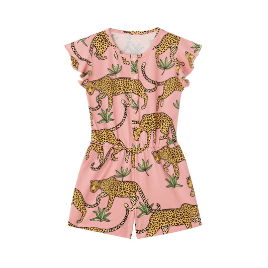 Nikita playsuit tropical leopard - Wild Child Hat CoThe Striped Cat