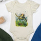 Organic Cotton Short Sleeve Baby Bodysuit, Honu - Wild Child Hat CoEarthyOnesie