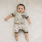 Organic Cotton Short Sleeve Romper - Cosmic Stars - Wild Child Hat CoCat & Dogma
