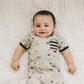 Organic Cotton Short Sleeve Romper - Cosmic Stars - Wild Child Hat CoCat & Dogma