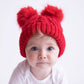 Red Fluffer Beanie Hat Baby & Kids - Wild Child Hat CoHuggalugs