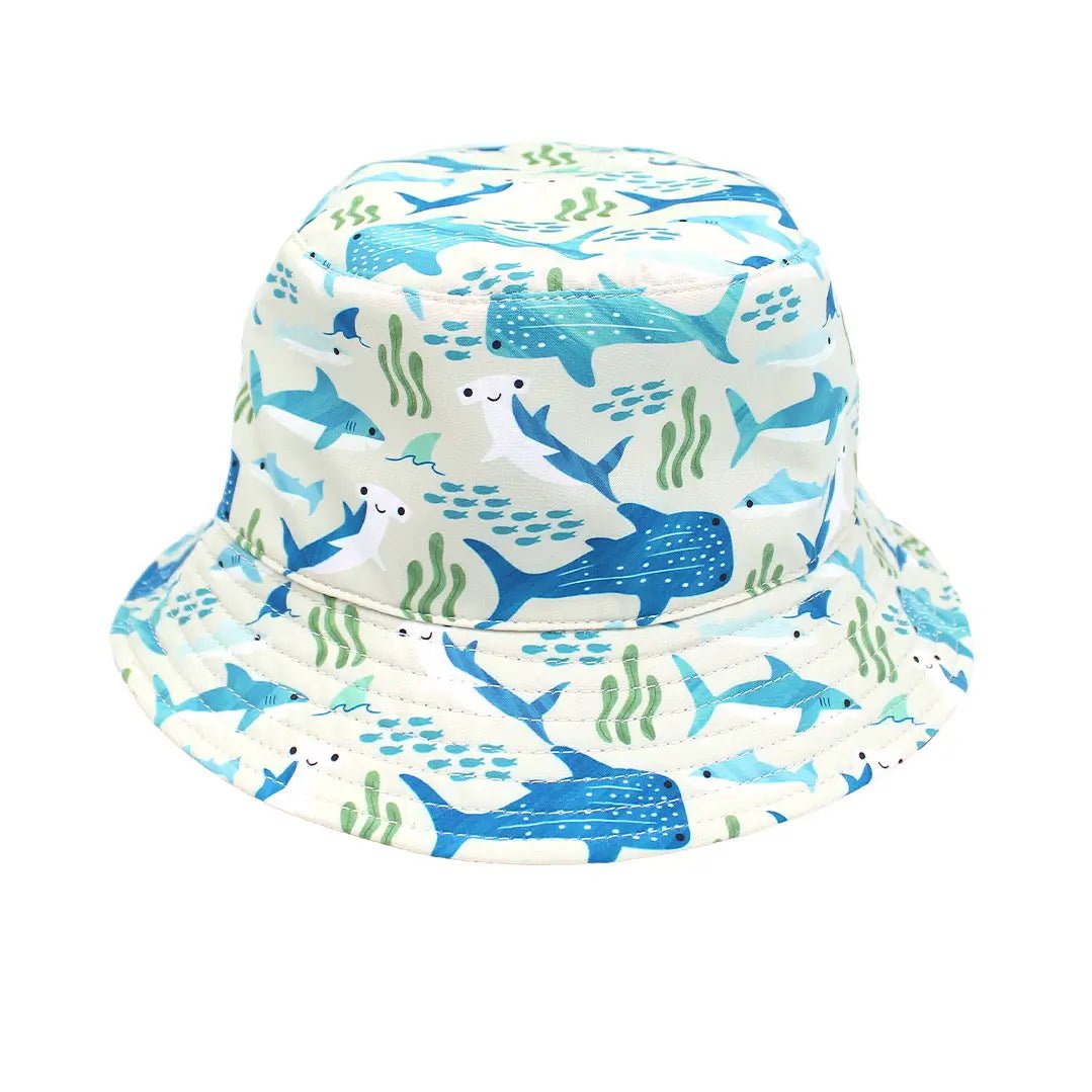 Shark Friends Ocean Blue Reversible Kids Bucket Hat - Wild Child Hat CoEmerson and FriendsBucket Hat