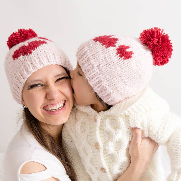 Sweetheart Knit Beanie Hat SALE - Wild Child Hat CoHuggalugs