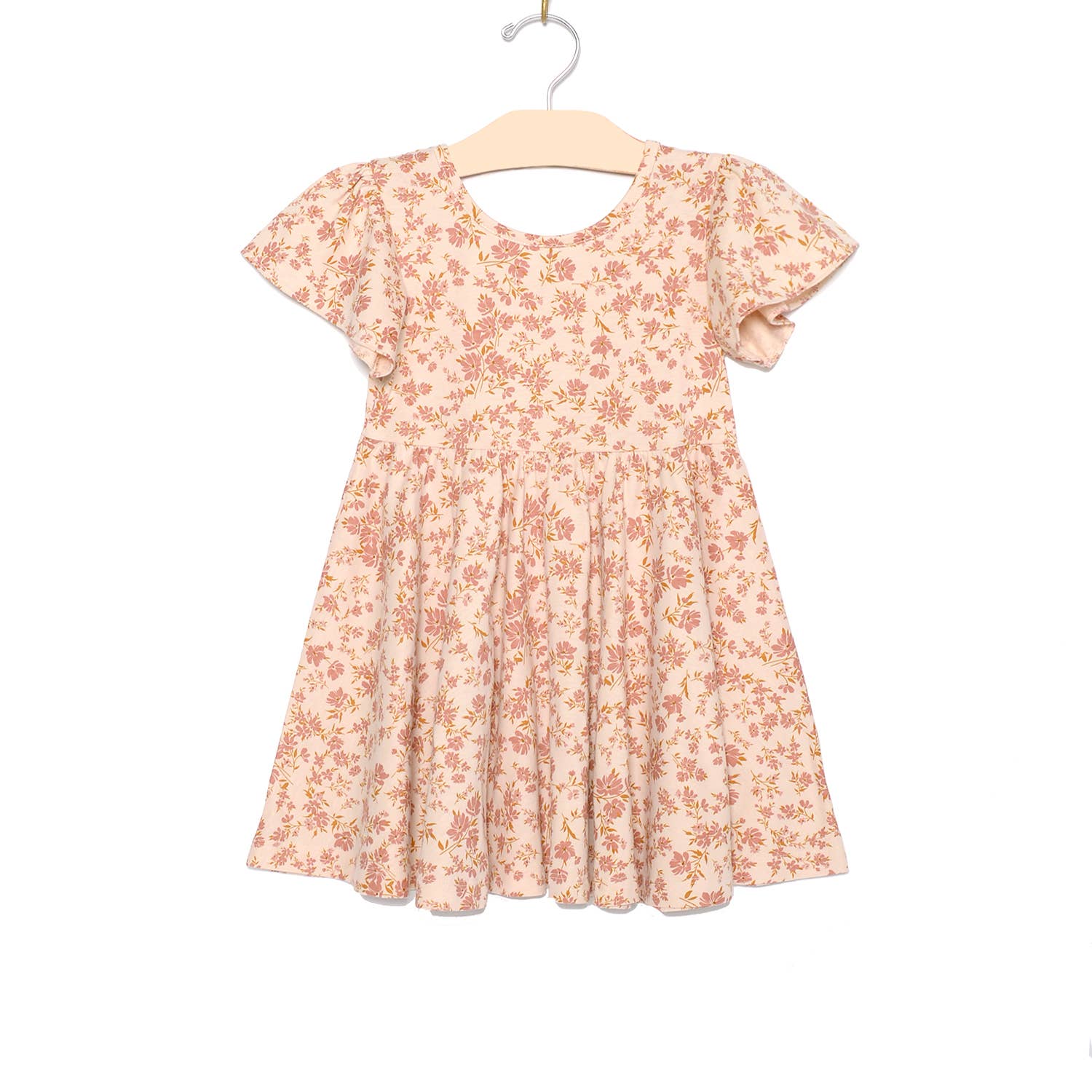 Twirl Dress - Blush Floral - Wild Child Hat CoCity Mouse Studio