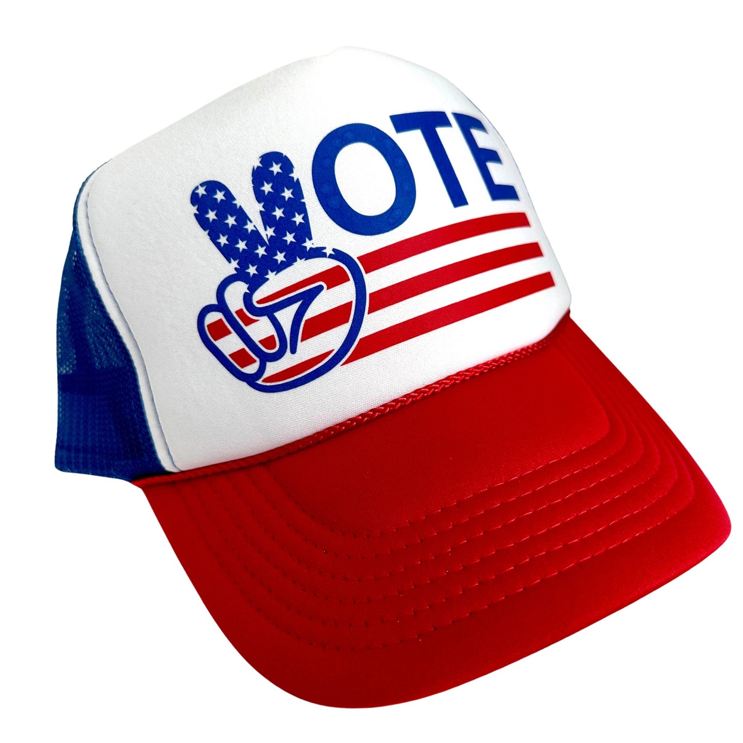 VOTE Red and Blue Trucker Hat - Wild Child Hat CoWild Child Hat Co