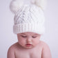 Winter White Fluffer Beanie Hat Baby & Kids - Wild Child Hat CoHuggalugs