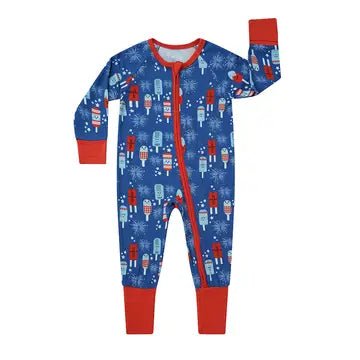 4th of July Party Pops Bamboo Convertible Pajamas - Wild Child Hat CoEmerson and FriendsPajamas