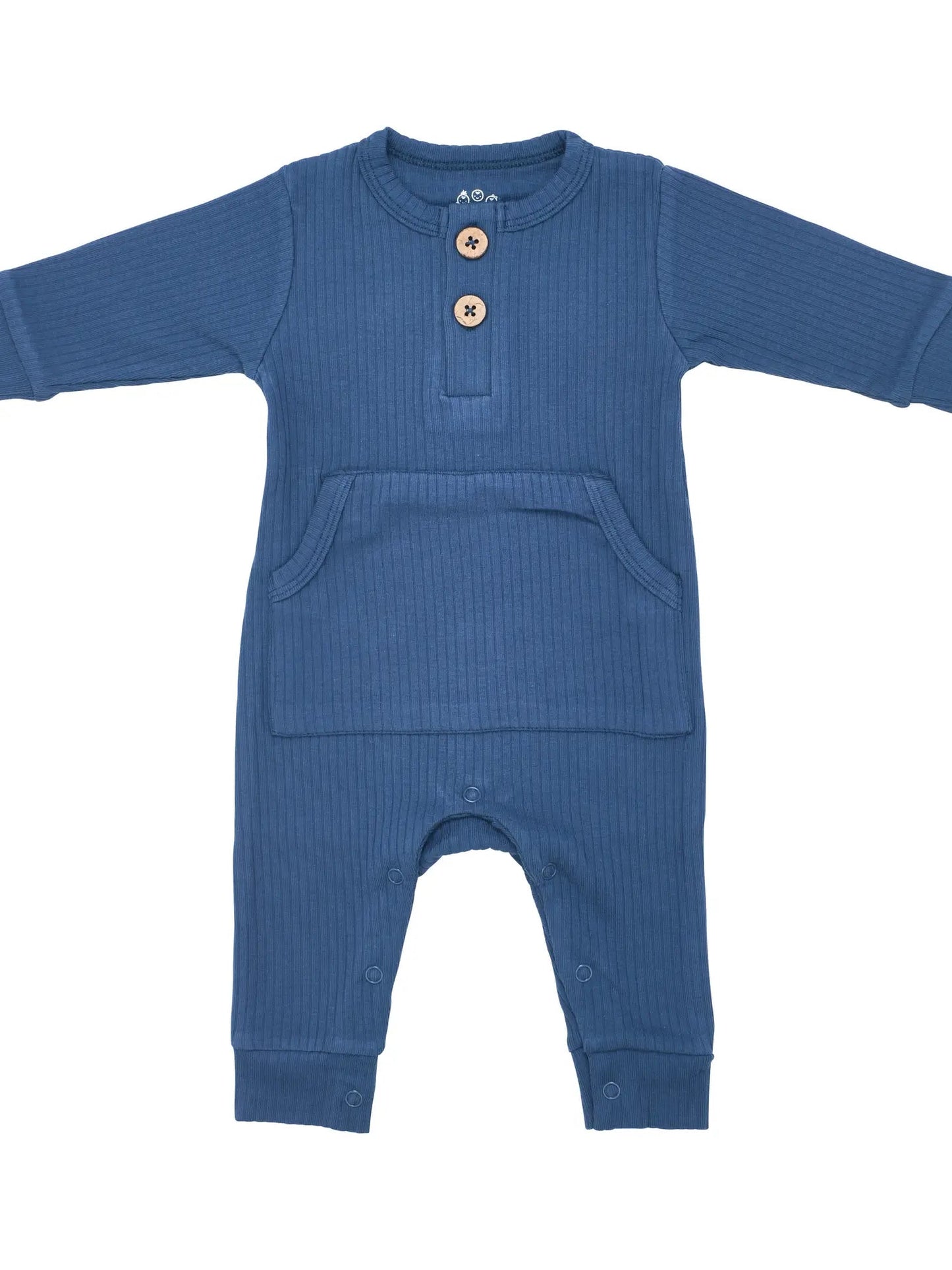 Baby Ribbed Playsuit - Wild Child Hat CoThree Little TotsRomper