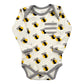 Bee Long Sleeve Organic Baby Onesie Bodysuit - Wild Child Hat CoCat & DogmaOnesie