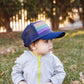 Blue Rainbow Stripe Trucker Hat - Wild Child Hat CoWild Child Hat CoTrucker Hat