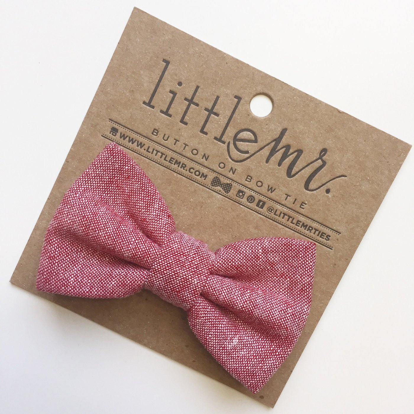 Button On Bow Tie - Wild Child Hat CoLittle MistersBow Tie