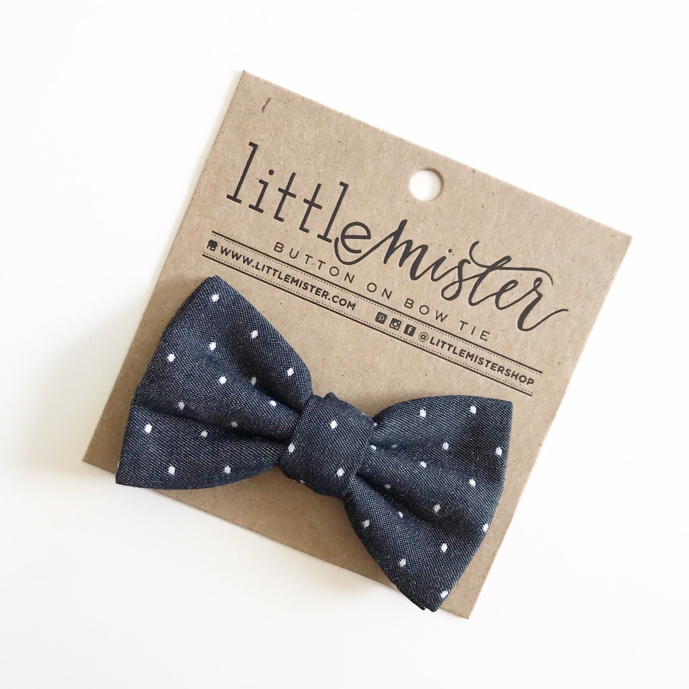 Button On Bow Tie - Wild Child Hat CoLittle MistersBow Tie