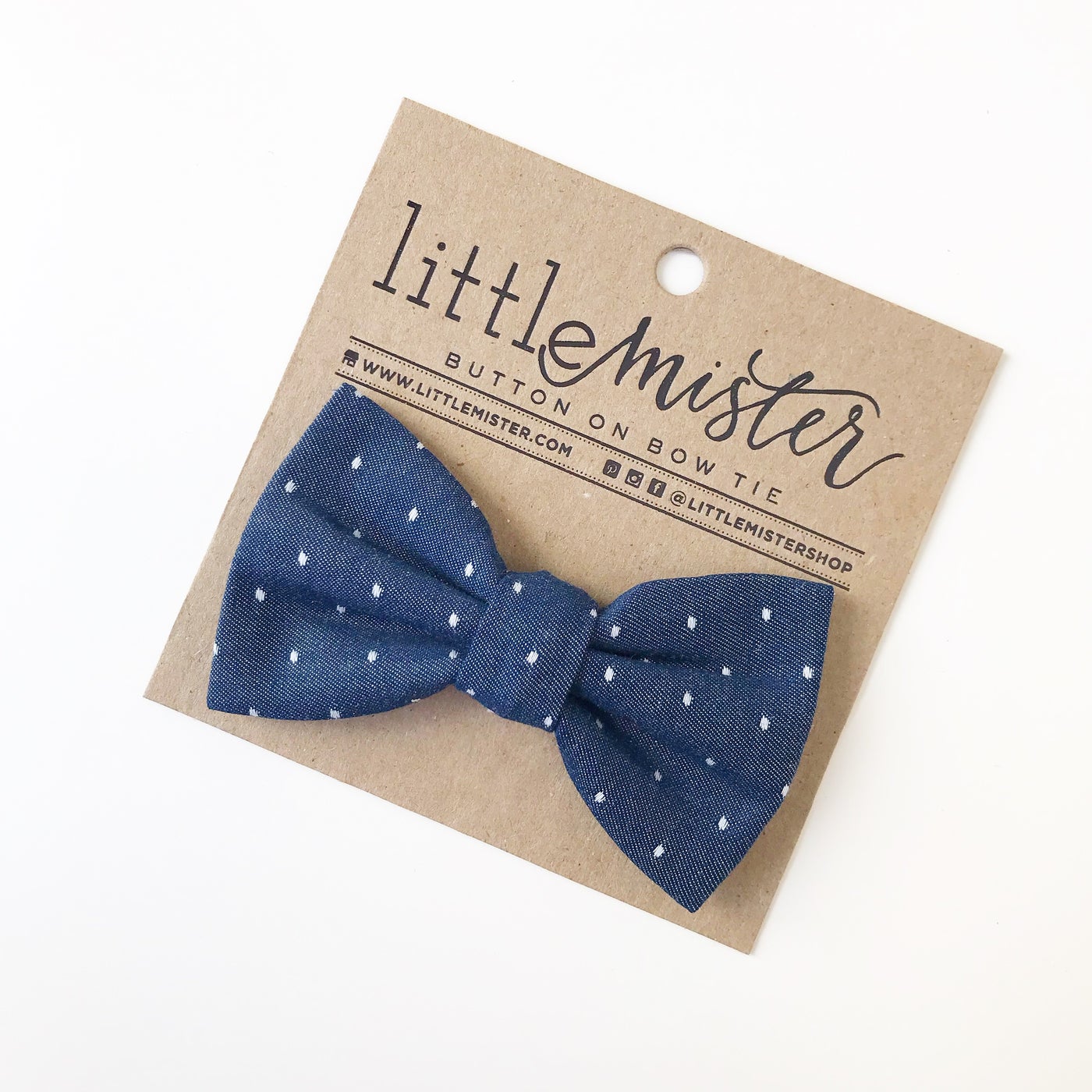 Button On Bow Tie - Wild Child Hat CoLittle MistersBow Tie