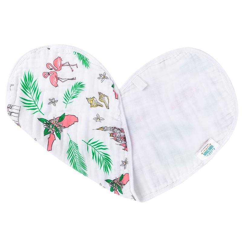 Florida Floral Burp Cloth/Bib - Wild Child Hat CoLittle HometownBib