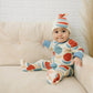 Geometric Moon Baby Footie Pajamas - Wild Child Hat CoCat & DogmaPajamas