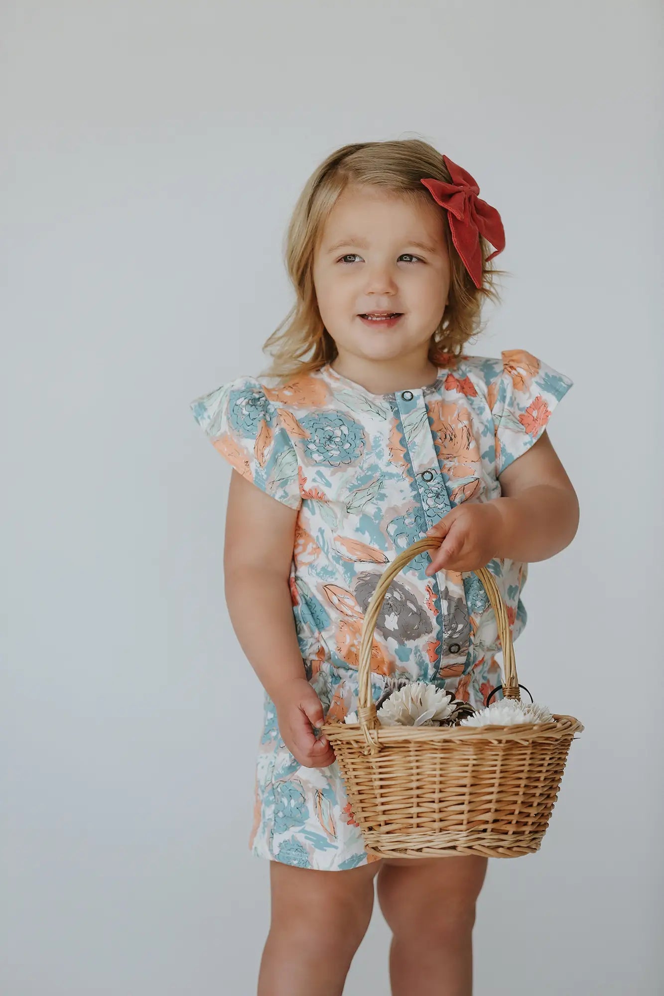 Goldie Floral Romper - Wild Child Hat CoWoodmouse & ThistleRomper