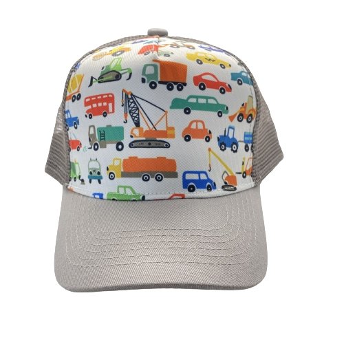 Grey Little Trucks Trucker Hat - Wild Child Hat CoWild Child Hat CoTrucker Hat