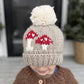 Mushroom Knit Beanie Hat