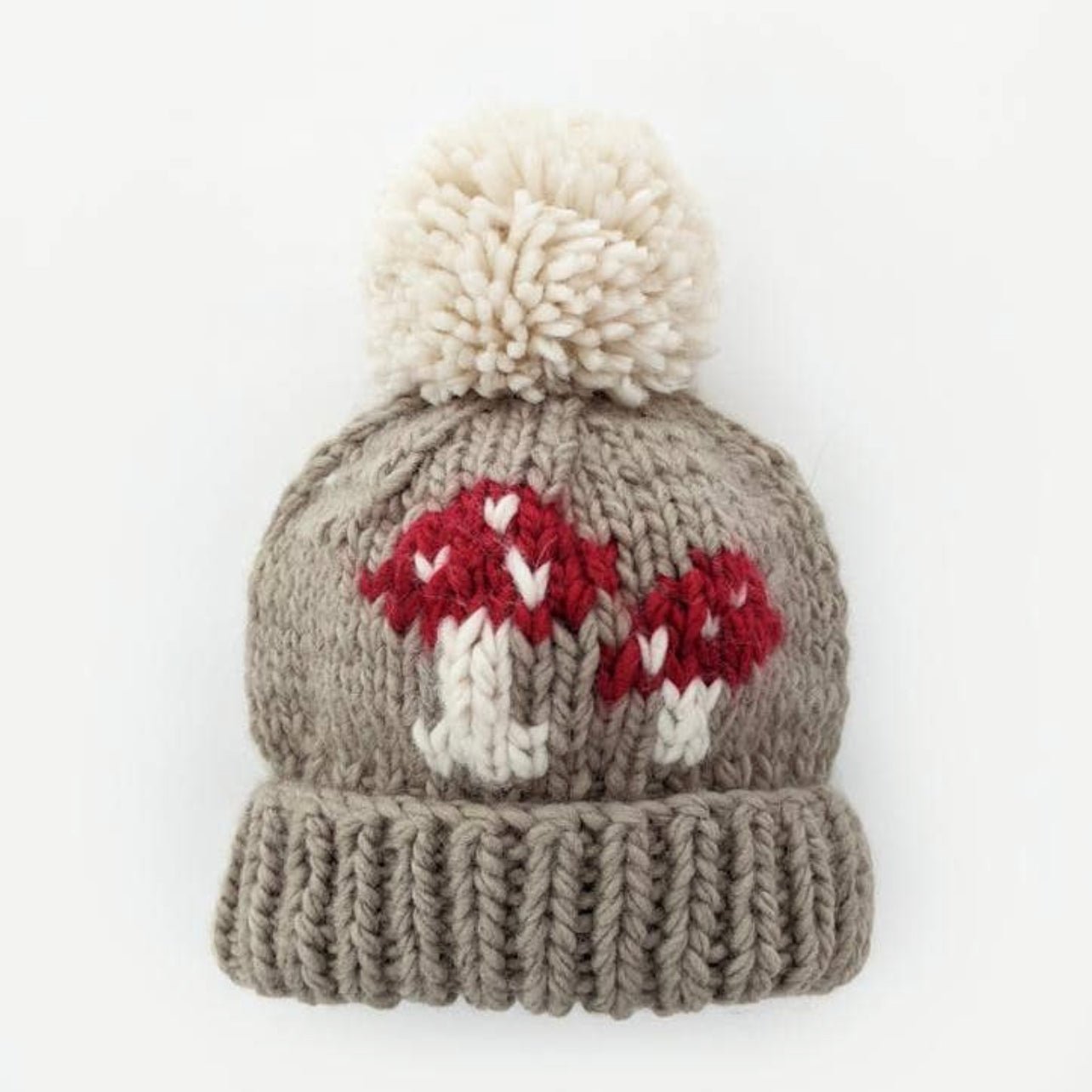 Mushroom Knit Beanie Hat