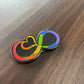 Rainbow Infinity Enamel Pin - Wild Child Hat CoWild Child Hat CoEnamel pin