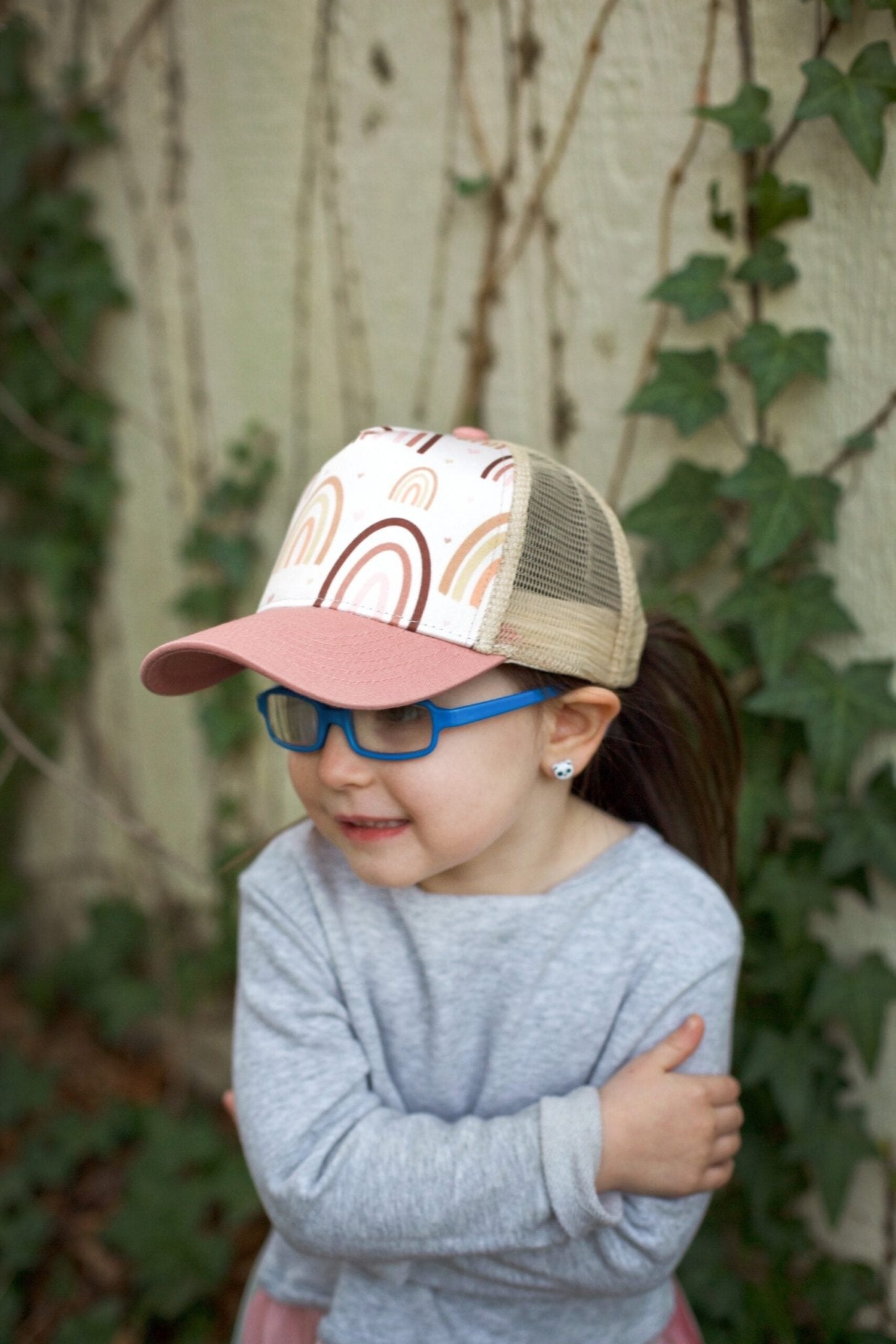 Rose Rainbow Trucker Hat - Wild Child Hat CoWild Child Hat Co