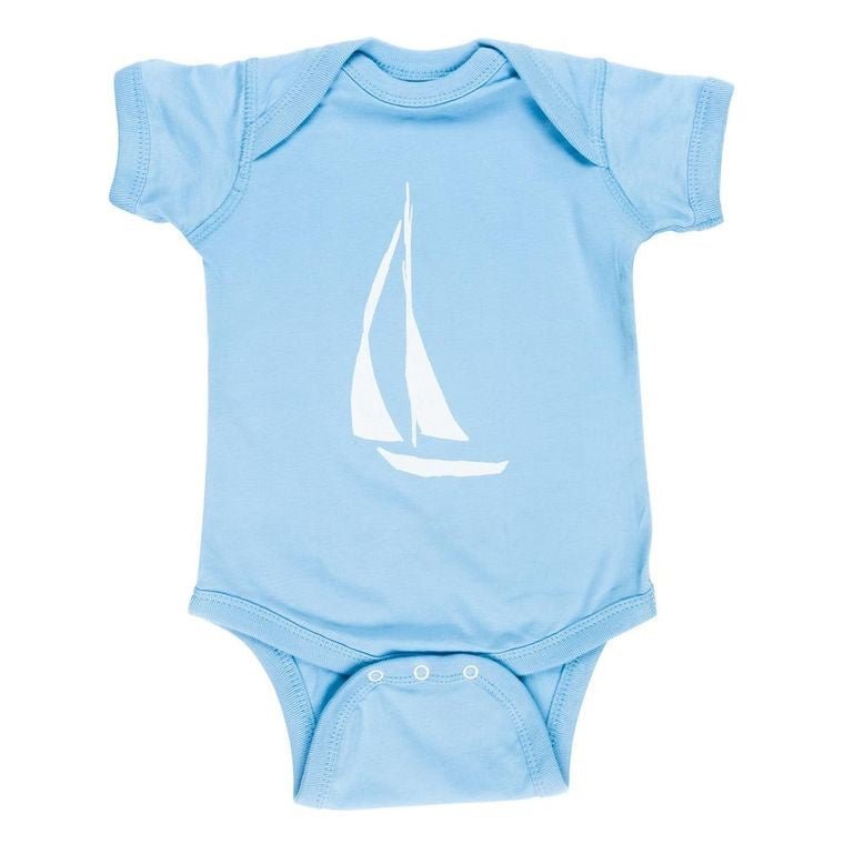 Sailboat Graphic Infant Bodysuit - Wild Child Hat CoCinder & SaltOnesie