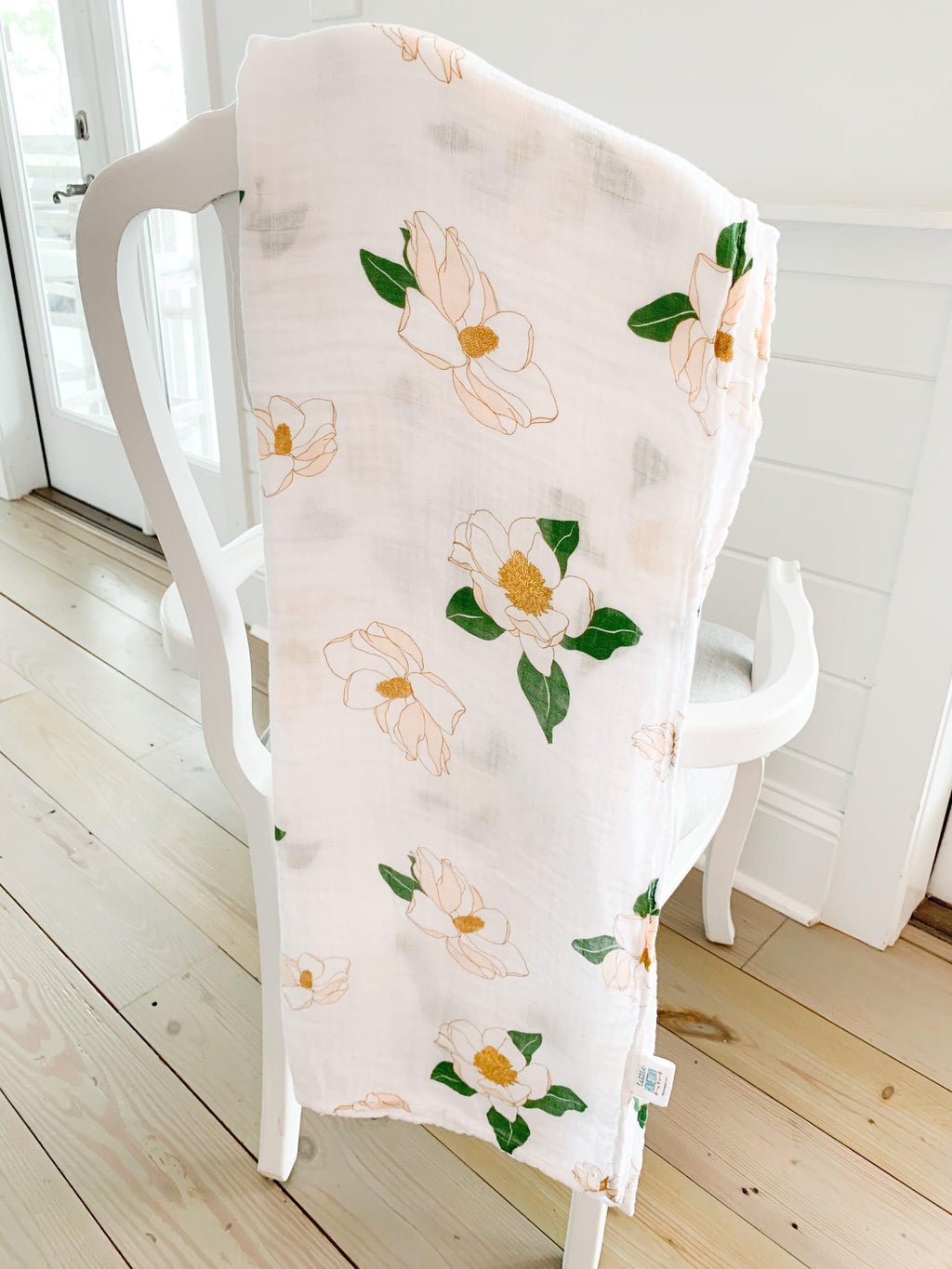 Southern Magnolia Baby Muslin Swaddle Receiving Blanket - Wild Child Hat CoLittle HometownSwaddle