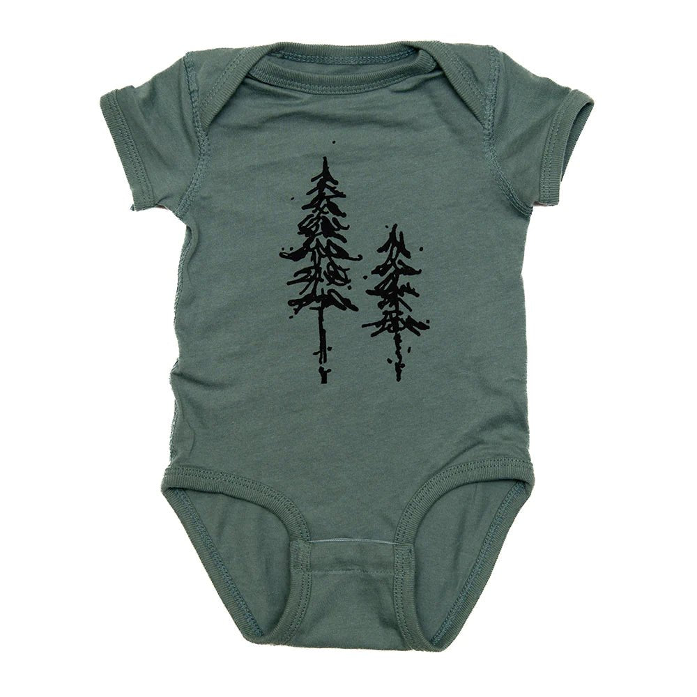 Two Trees Graphic Infant Bodysuit - Wild Child Hat CoCinder & SaltOnesie