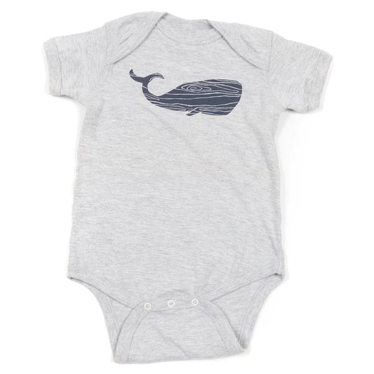 Whale Graphic Infant Bodysuit - Wild Child Hat CoCinder & SaltOnesie