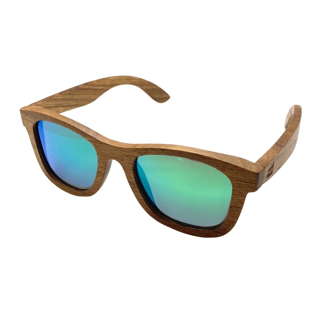 Zebra Wood with Green Lenses - Wild Child Hat CoWild Child Hat CoSunglasses